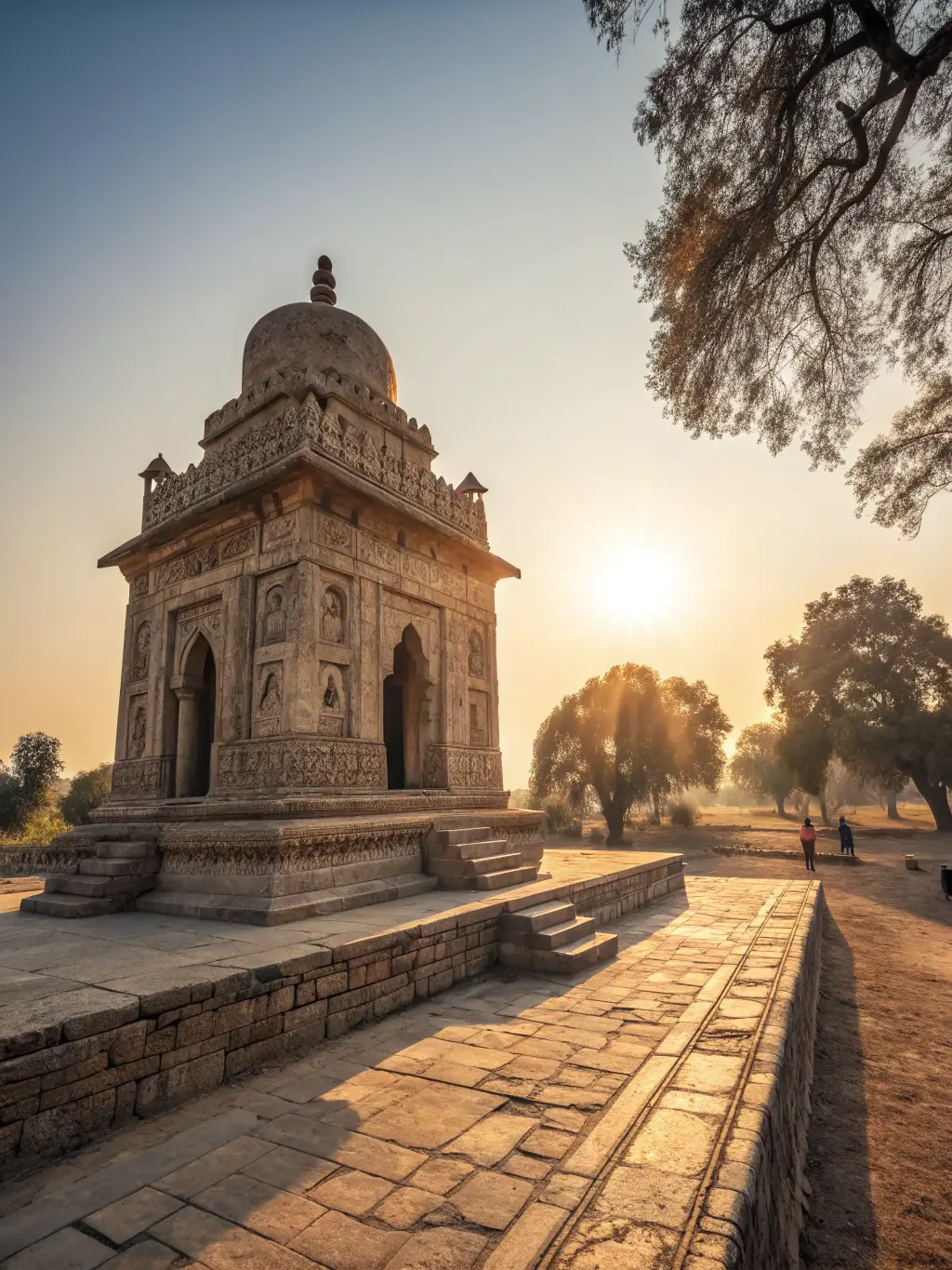 A visually stunning photograph of a historical site being digitally preserved using advanced technology, highlighting the blend of tradition and innovation.